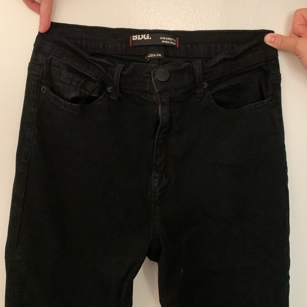 BDG Black Cigarette High Rise Jeans